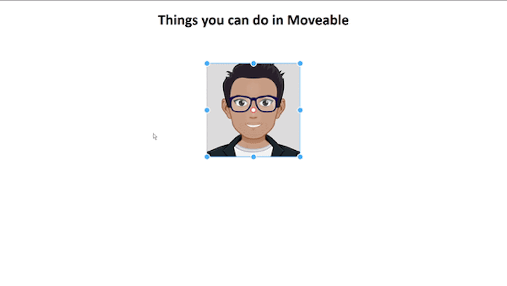 Moveable With Scalable and Resizable