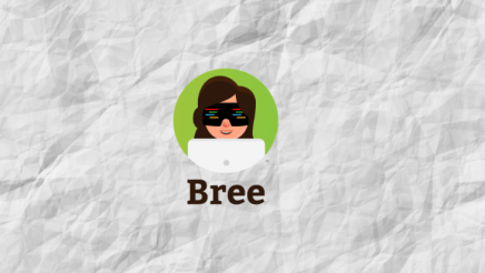 The Bree.js logo over a white background.