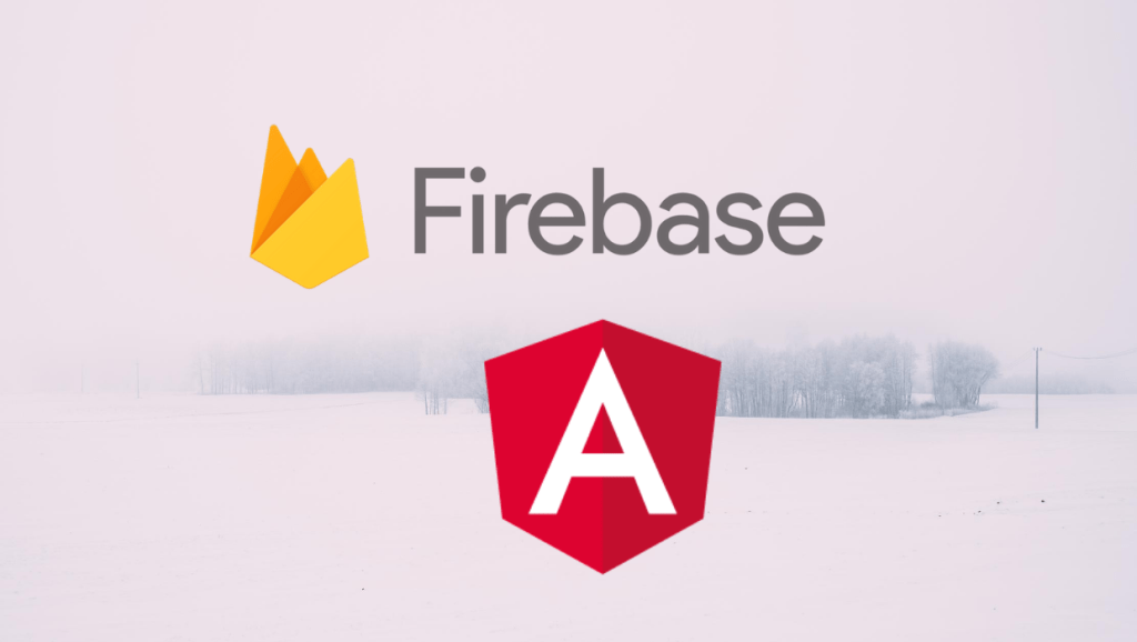 Firebase and Angular logo.