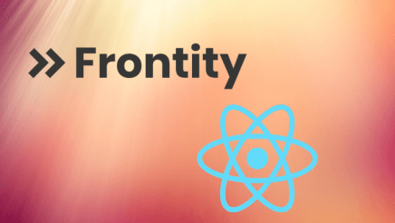 The Frontity and React logos.