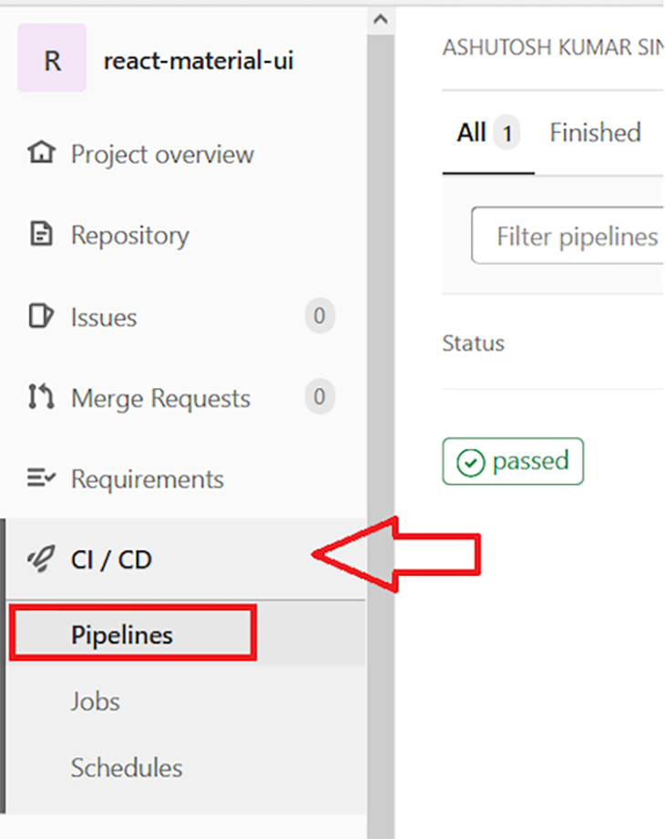 GitLab Pages pipeline