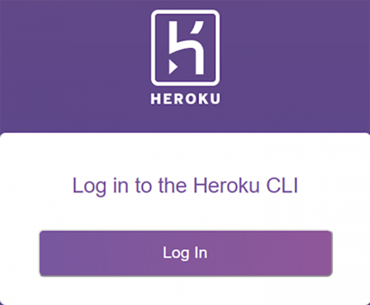 Heroku's CLI login opens a URL in your browser