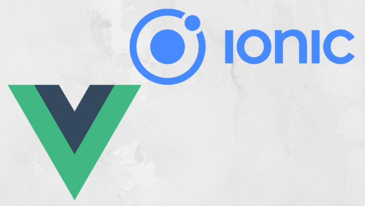 Ionic and Vue logos.