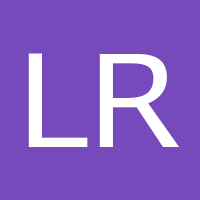 vatar generated with initials set to “LR” with purple background