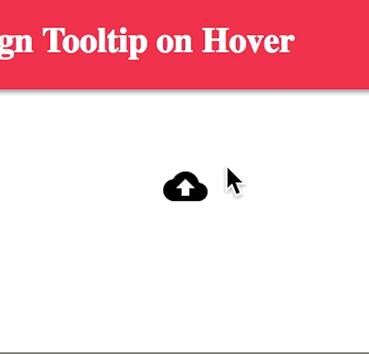 A gif showing how a tooltip message works.