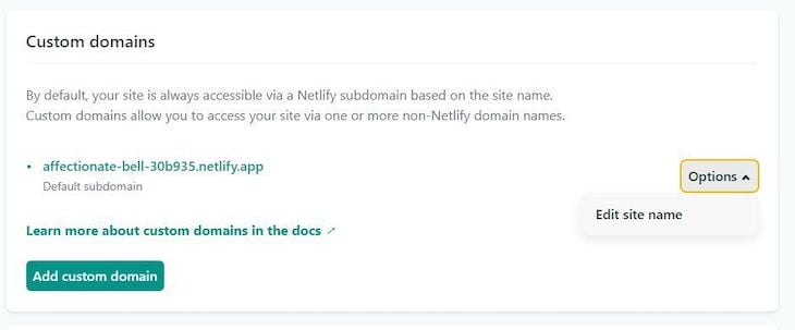 Adding a Custom Domain on Netlify