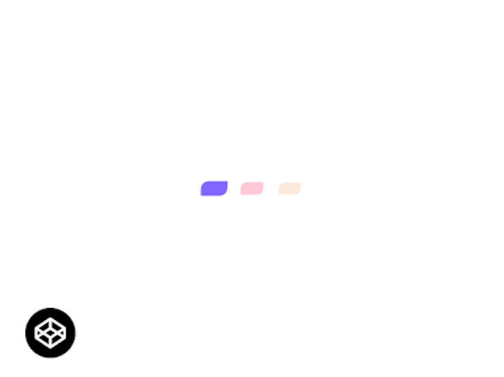 A gif showing how a loading animation works.