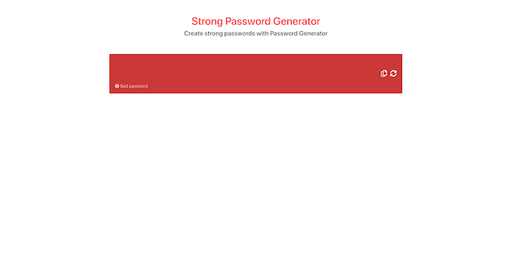 Generate a New Password