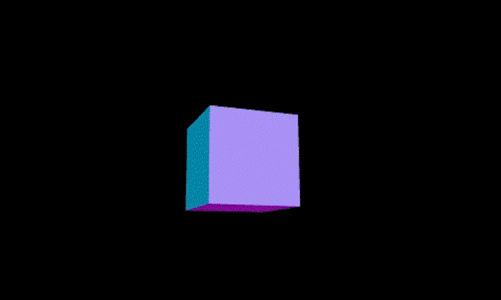 Spinning Cube Demo Built With Three.js