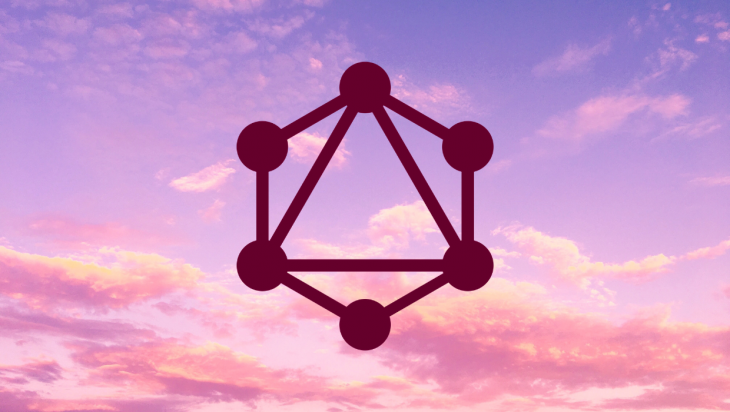 GraphQL logo over a sky background.