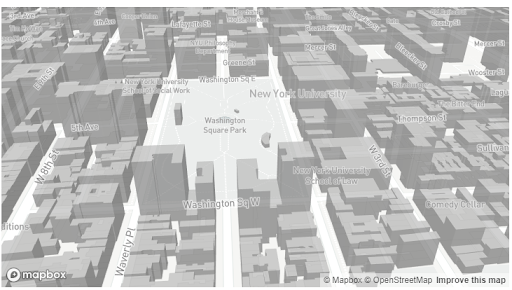  3D image in Mapbox.