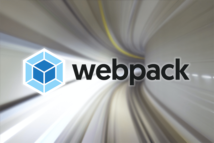 The Webpack logo against a white background;