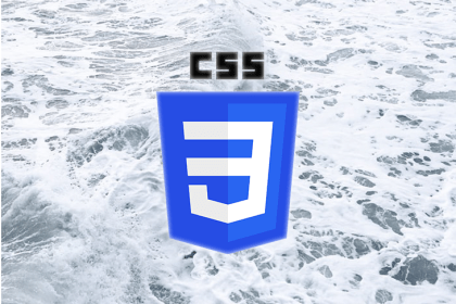 CSS logo over the ocean.