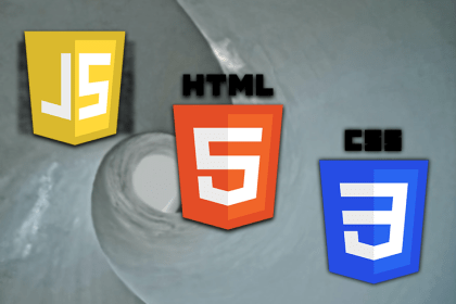 JavaScript, HTML, CSS logos.