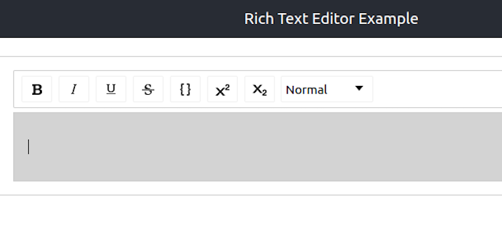 Creating a Rich Text Editor Using the HTML Component