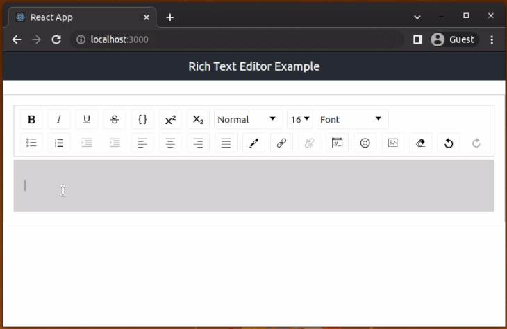 A Rich Text Editor With Custom Styling in Containers