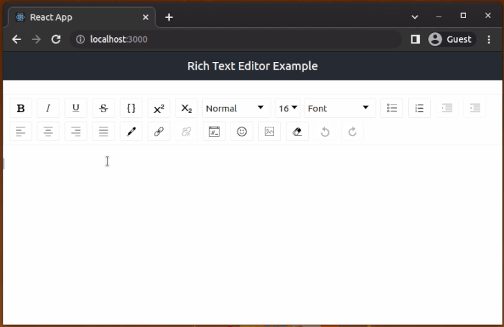 The Rich Text Editor with Better Positioning