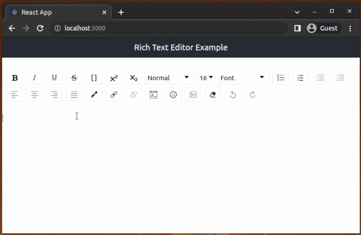 Creating a Rich Text Editor Using the HTML Component