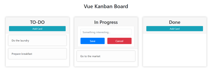 A Built Kanban Board