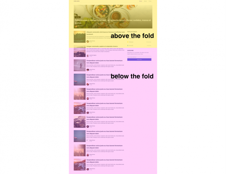 content visibility rendering example
