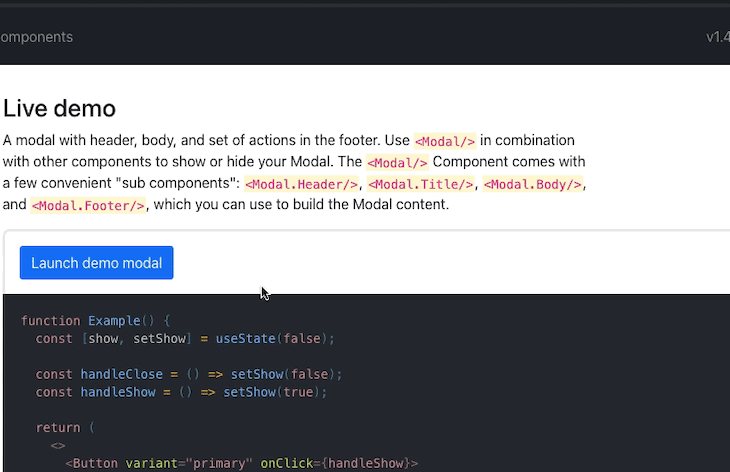 Top React modal components for 2021 - LogRocket Blog