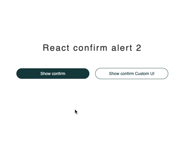 React confirm alert