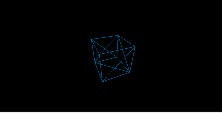 Cube Wireframe in Three.js