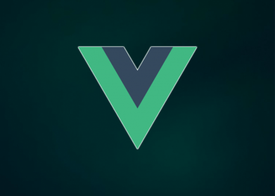 The Vue logo against a dark background.