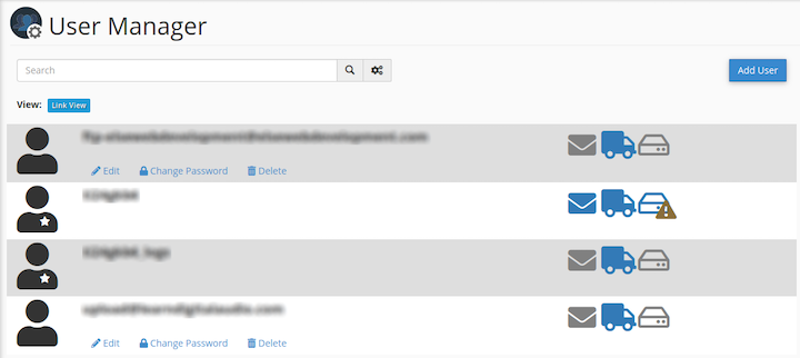 cPanel User Manager