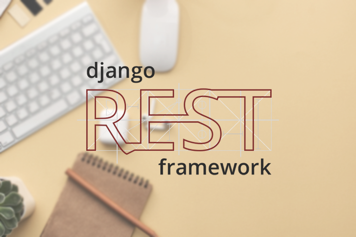 Django REST Framework Logo Over a Desk Background