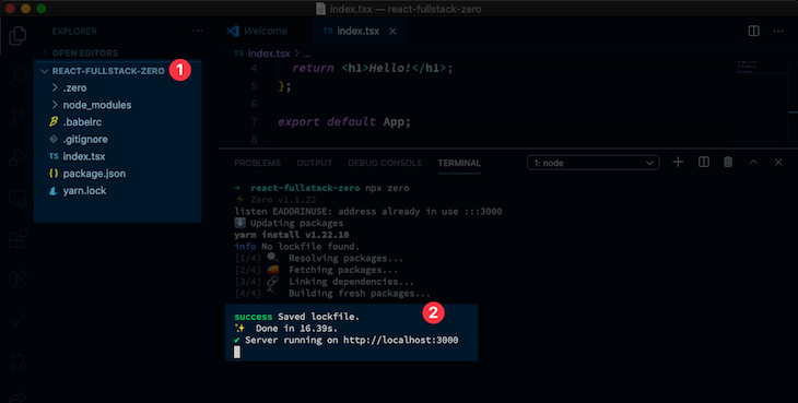 Build a full-stack React app with zero configuration - LogRocket Blog