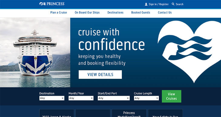 Princess Cruises Home Page