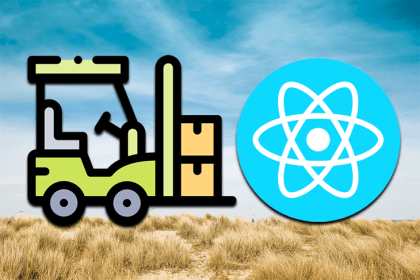 React Frontload and React logos over a background of a field.