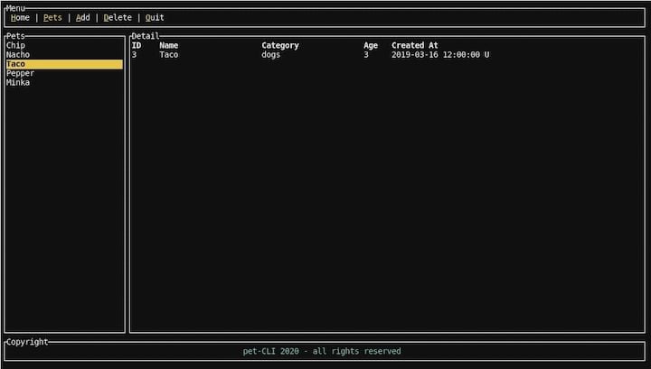 Rust Command-Line Interface Example Built With TUI