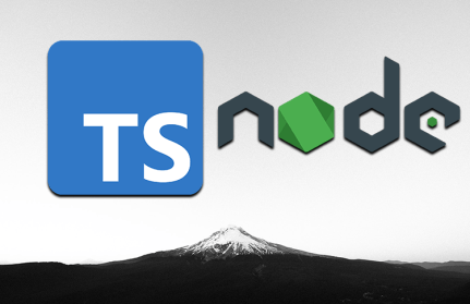 TypeScript and Node logos above a white background.