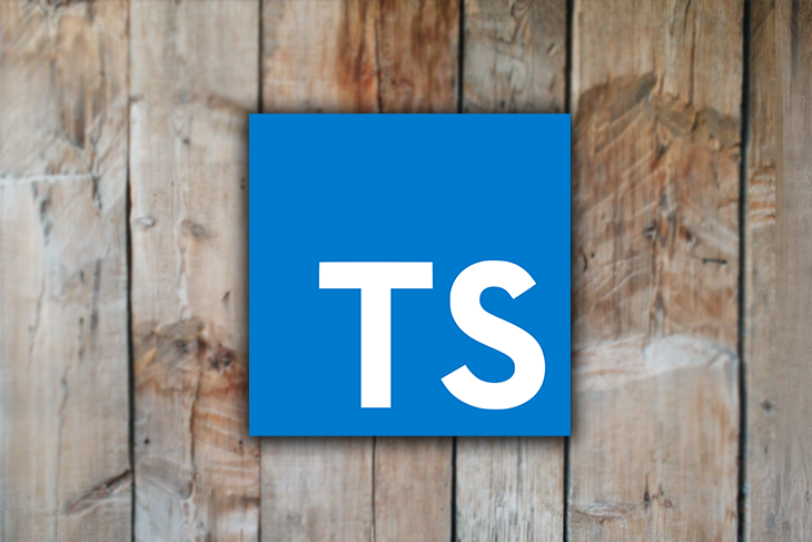 Typescript Logo Over a Wooden Fence Background