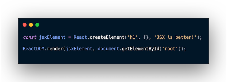 createElement Example no JSX