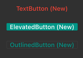 New Flutter Buttons vs. Old Buttons Example