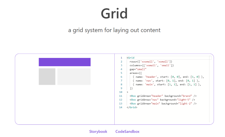 Grommet React Framework