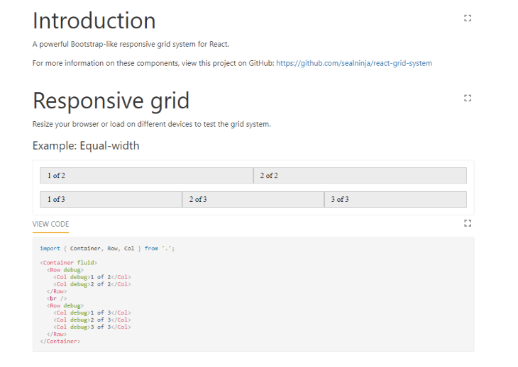 types react grid layout