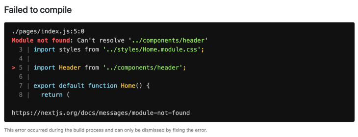 Runtime error examples in Next.js