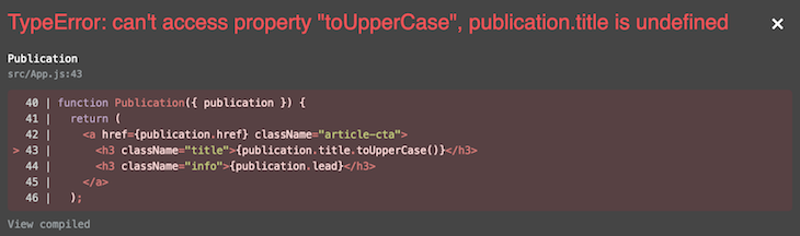 Handling JavaScript errors in React with error boundaries - LogRocket Blog