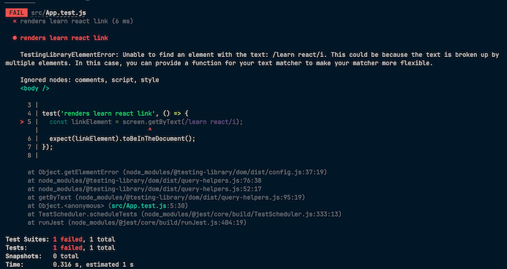 Create React App Testing Part Two