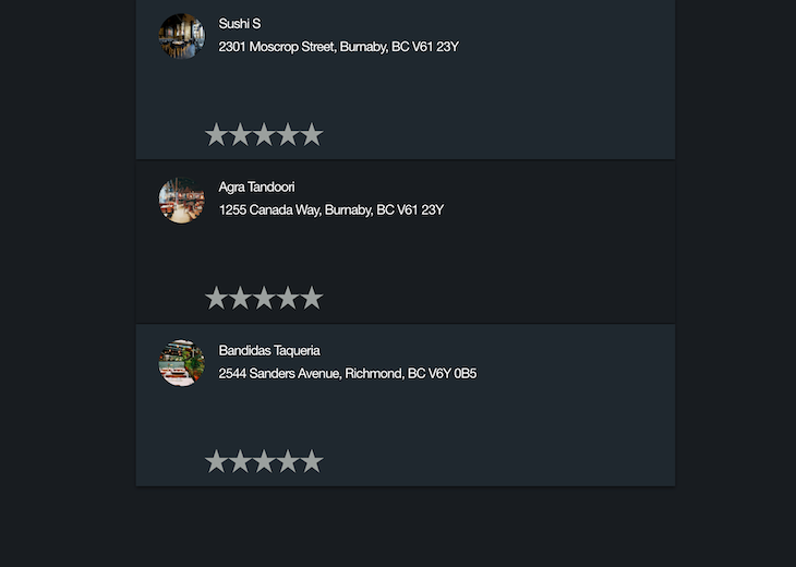 Final Product of Create React App