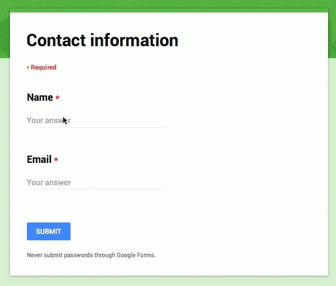 Google Forms Email Alert
