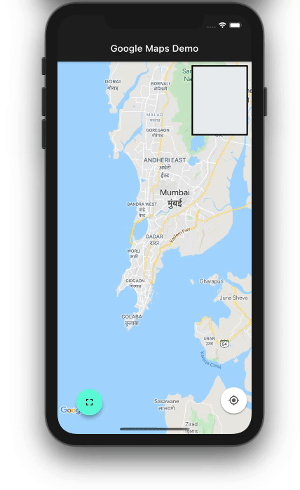 Show Snapshot Google Maps Widget Display