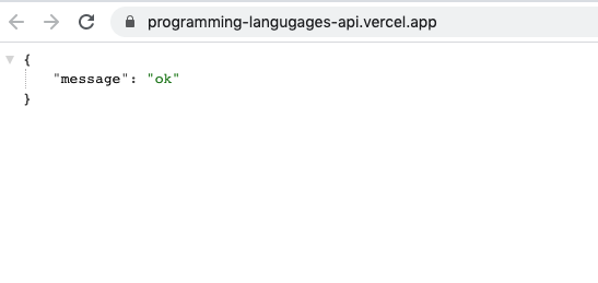 Vercel Visit Message Ok
