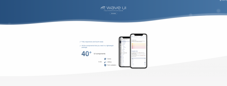 Screenshot of WaveUI