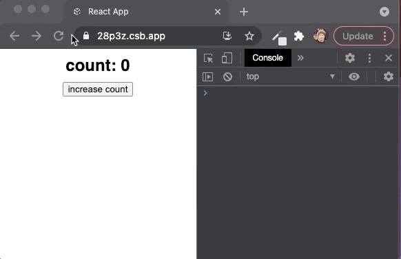 Count Doesn't Update on Button Click