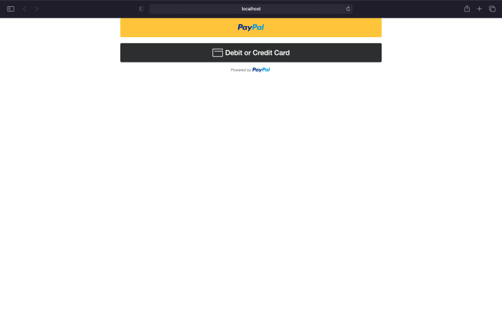 My Paypal App Web Page